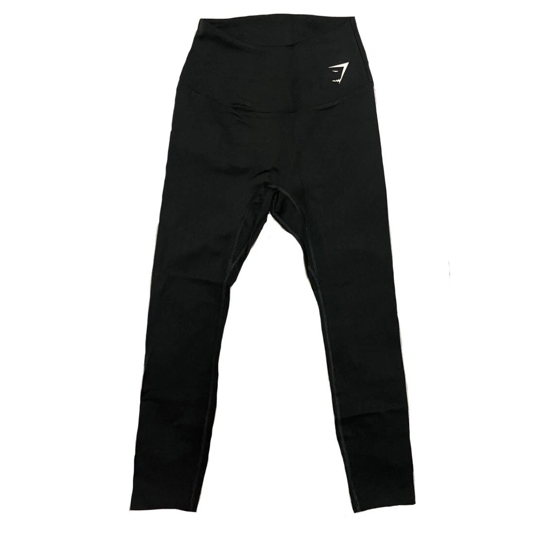 Gymshark Ladies Cropped Leggings Black 7/8 High Waist Gym Training Slim Fit New