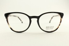 Rare Authentic Kenzo KZ 2286 C01 Black Gray Tortoise 50mm Glasses Frames RX-able