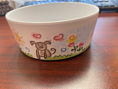Loving Pets Dolce Moderna Bowl Puppy Forever 2 Cups Melamine Dishwasher Safe - Picture 5 of 5