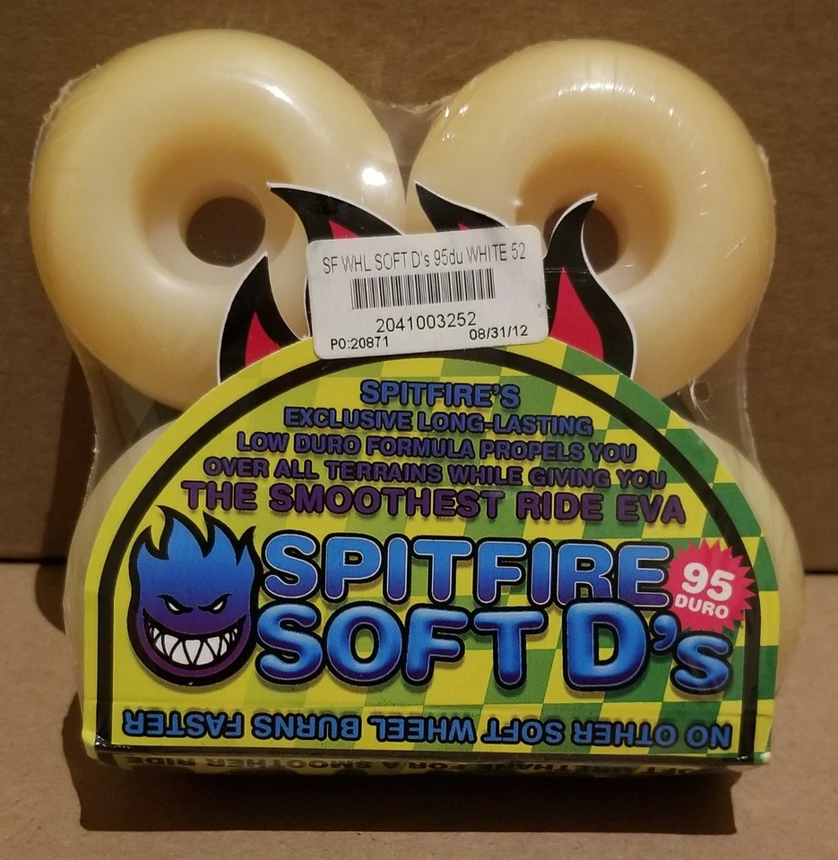 RUEDAS SPITFIRE 52mm 95 DURO, RUEDAS DE SKATE DE CALLE, SOFT D (RARAS 2012) Foto 2 de 3