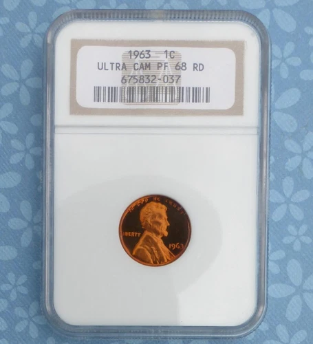 1963 NGC PF68 RD ULTRA CAMEO Memorial Cent / Penny, Nice Gem Red 1C Coin