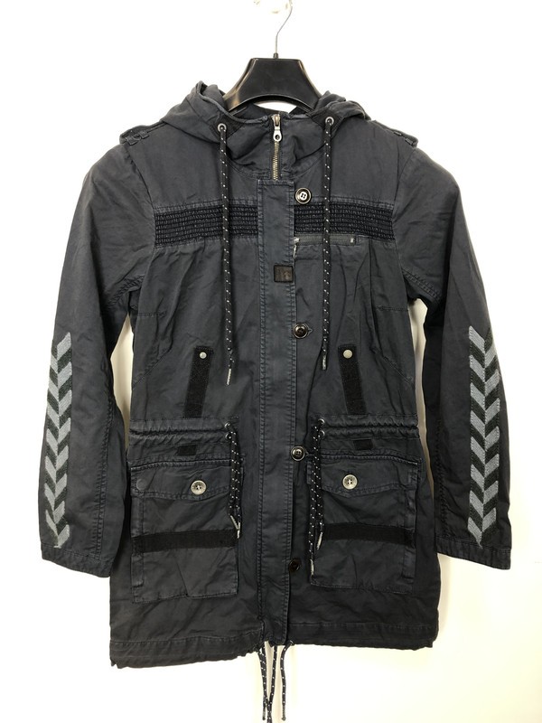 Abrigo mujer KHUJO Parka abrigo transición chaqueta modelo: Manila azul oscuro S