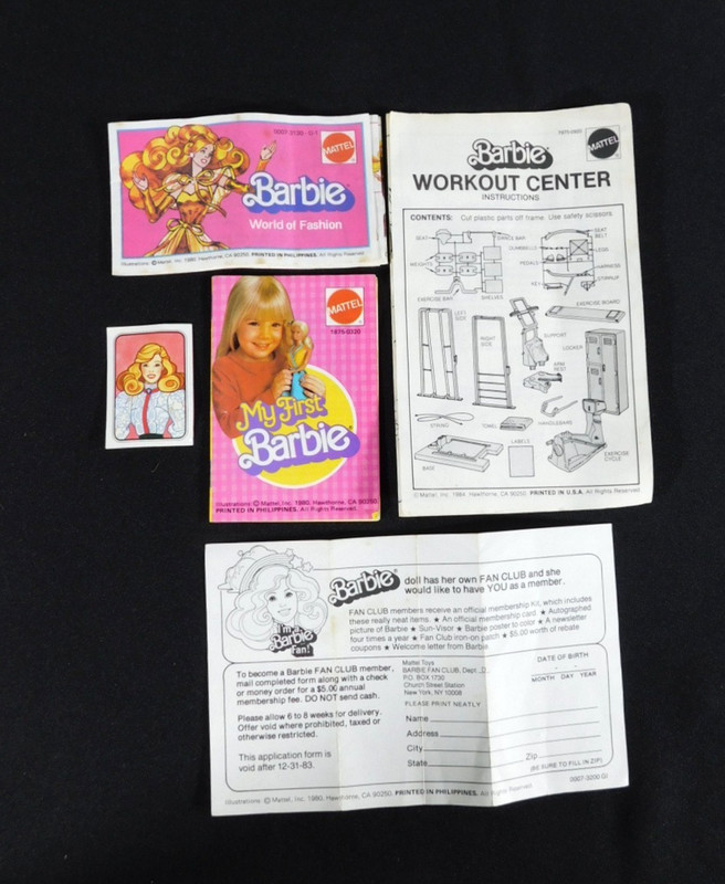 ORIGINAL VINTAGE PLAYSET SHEETS / BOOKLETS / STICKER - L@@K!!