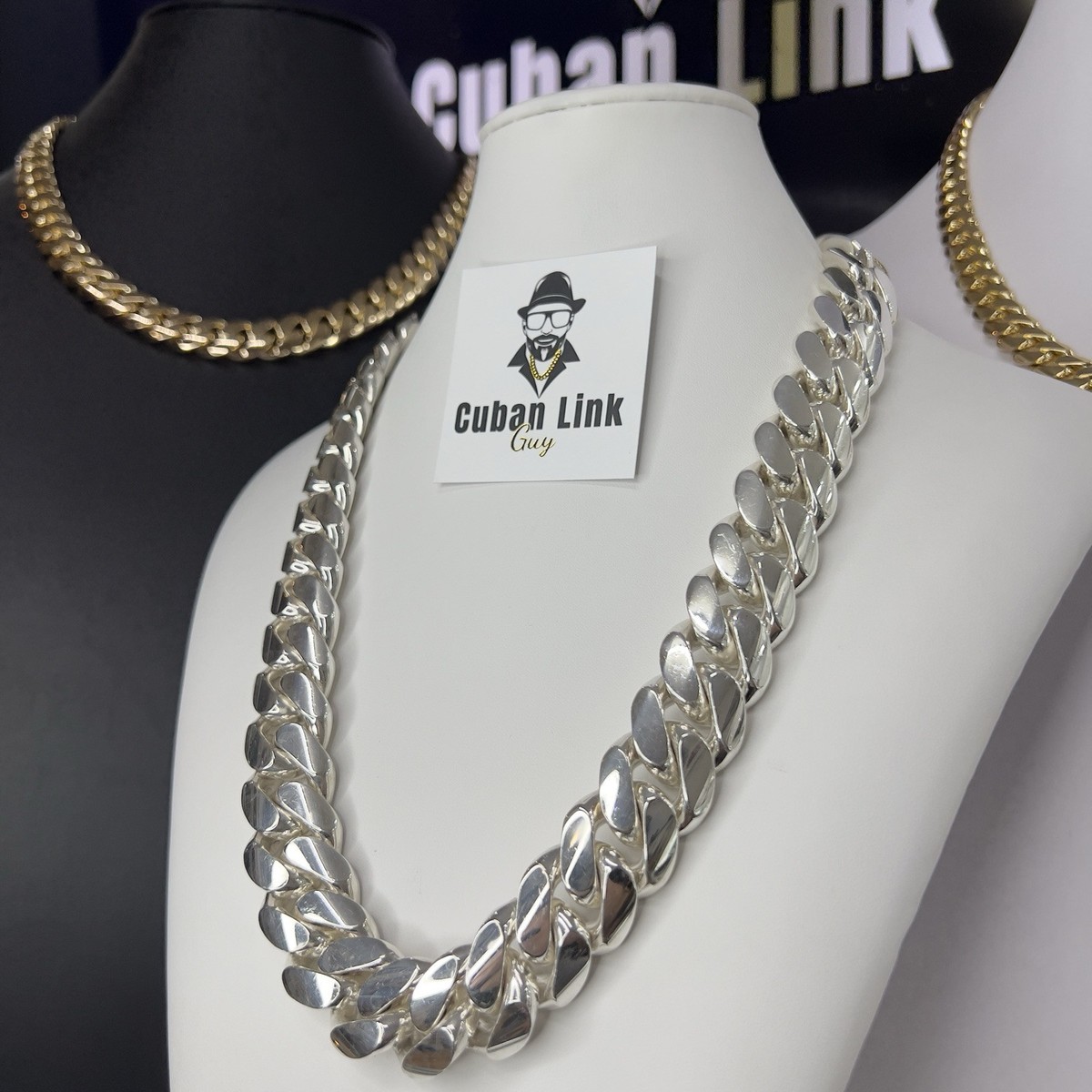 Miami Cuban Links - Handmade, Real 999 Silver, Tight Links