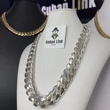 Miami Cuban Links - Handmade, Real 950 Silver, Tight Links - Necklace, Bracelet 