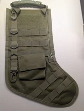 Tactical Christmas Stocking Military Style MOLLE Gear - OD Green - Gift Idea