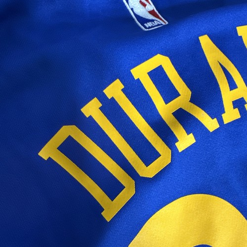 Adidas Golden State Warriors Blue Yellow Basketball Kevin Durant 35 Jersey Men S - Picture 9 of 11