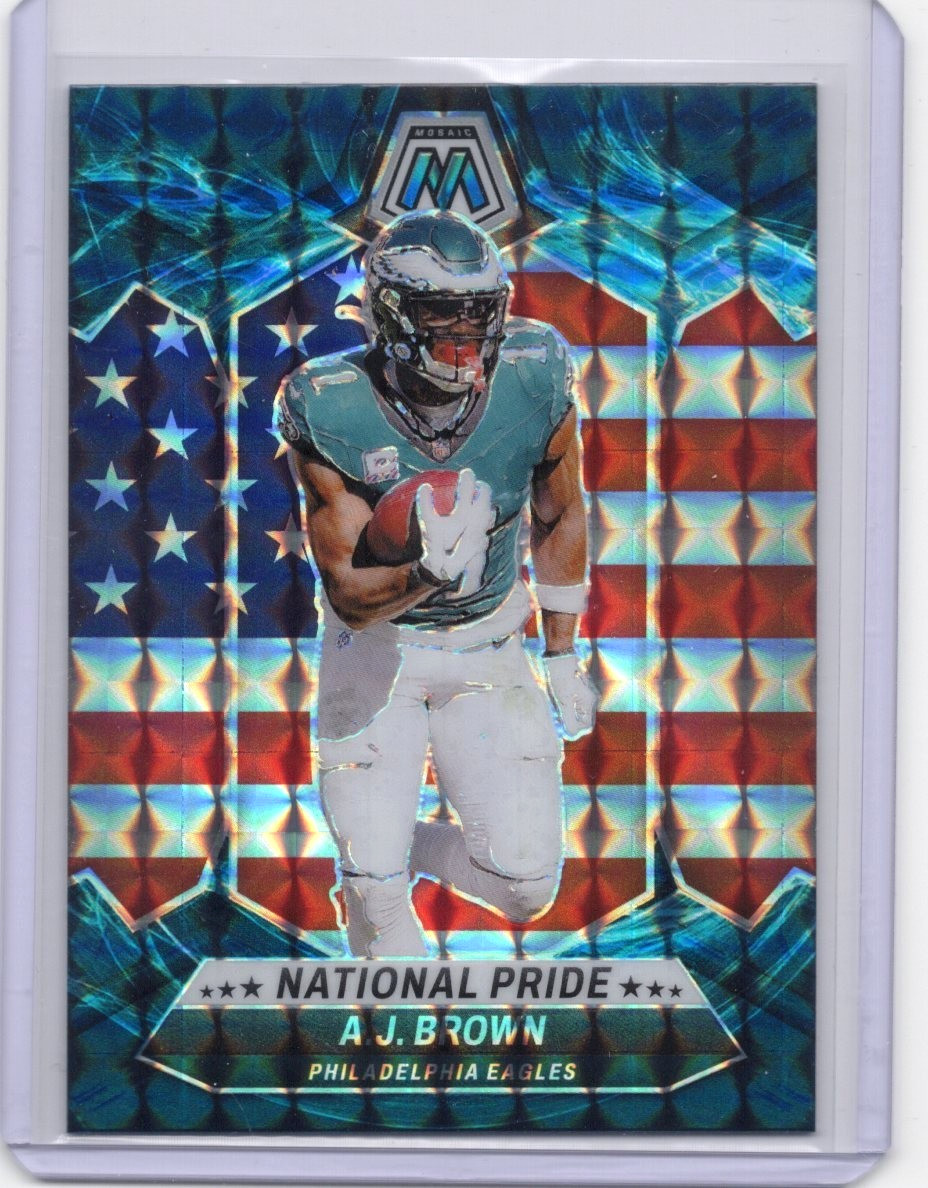 2024 Panini Mosaic AJ Brown National Pride Genesis Prizm SSP #265 PHILI Eagles