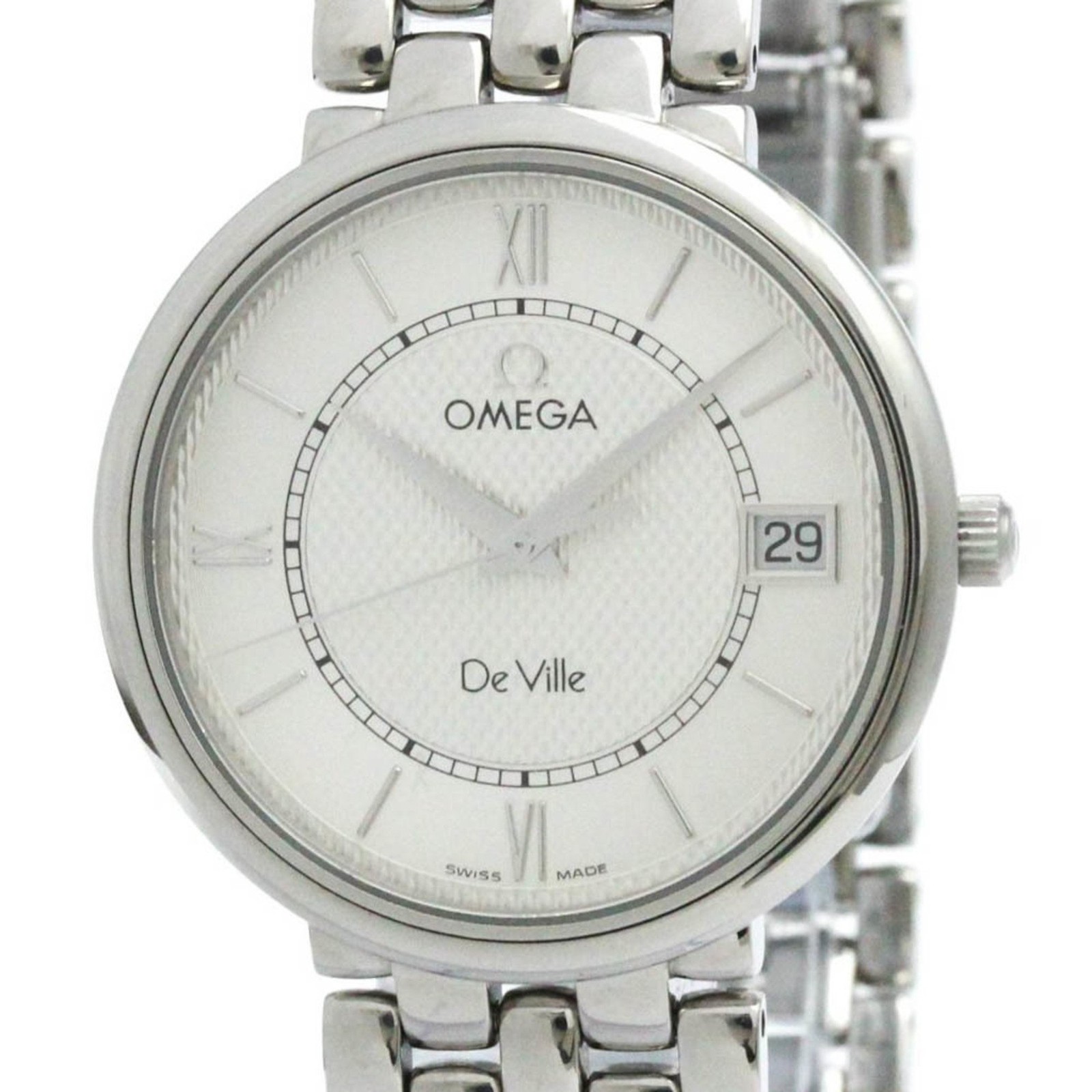 Omega Devil Prestige Men's Stainless Steel Quartz Watch 7514.31 - Used Japan Import