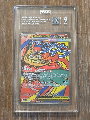 Mega Hawlucha ex graded TAG 9 for sale on eBay
