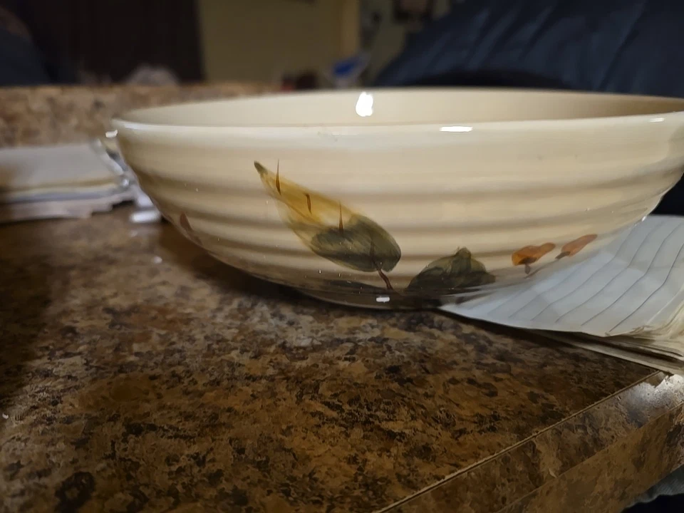 NIB Everyday Gibson 7-Piece~Shadow Wood~Completer Set-Platter/Bowl/Salt-Pepper-+ - Image 4 of 4