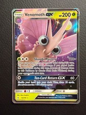 Venomoth GX 12/214 Holo GX Rare Unbroken Bonds Pokemon Near Mint
