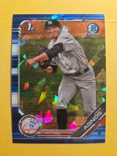 2019 Bowman Chrome Draft Sapphire Edition Jake Agnos Blue /99 #BDC-72 Yankees