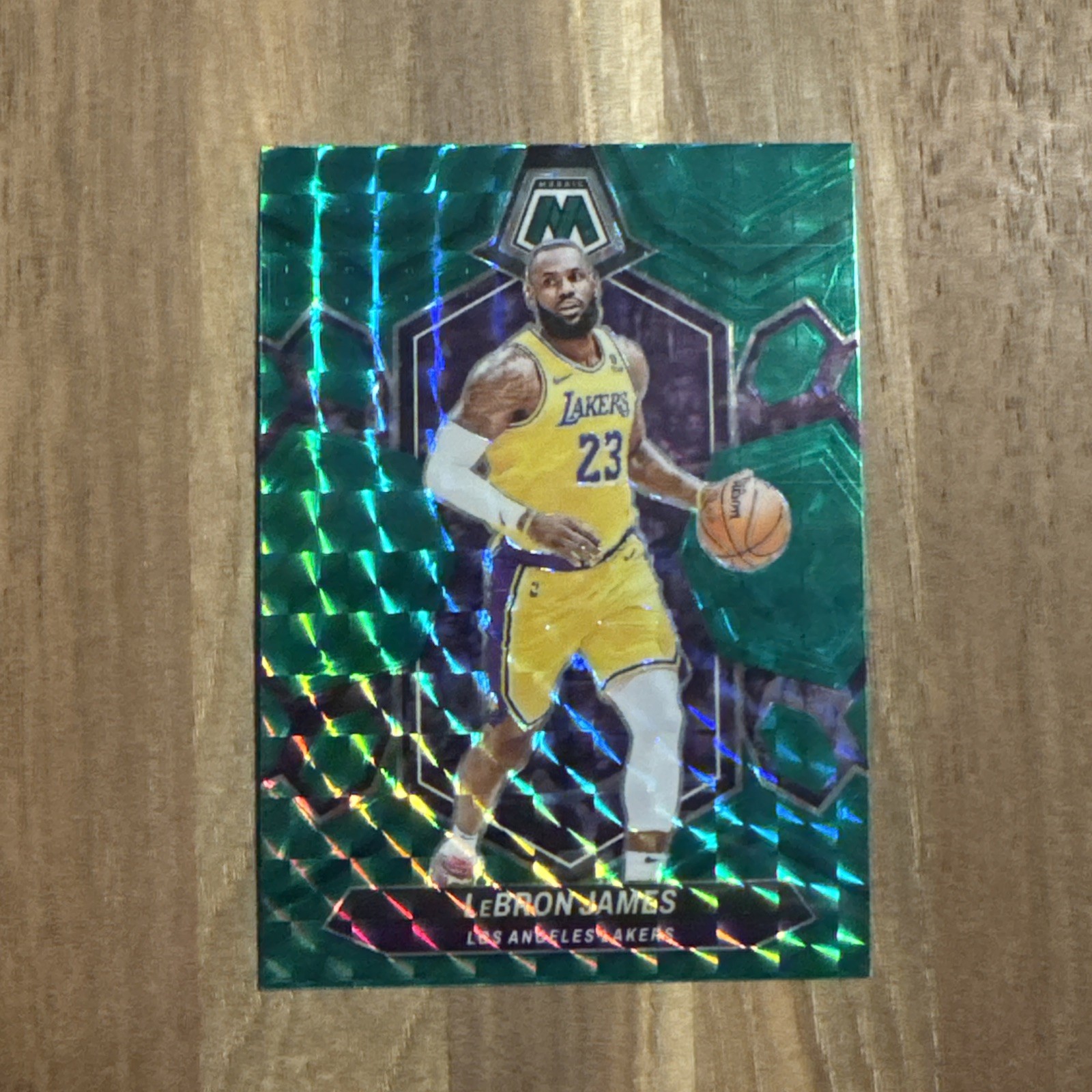 2023-24 Panini Mosaic - LeBron James #92 Green Mosaic Prizm