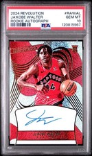 (PSA 10) 2024-25 Panini Revolution Ja’Kobe Walter RC Auto Raptors Rookie