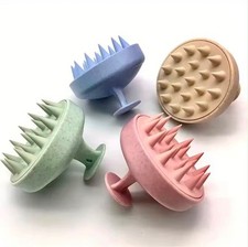 1pc Silicone Shampoo Brush Body Massage Brush Bath Shower Brush Salon Hairdress