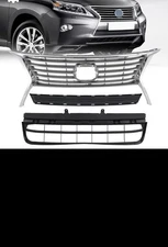 2PCS Front Upper Lower Grille Fit For Lexus RX350 F-Sport 2013 2014 2015