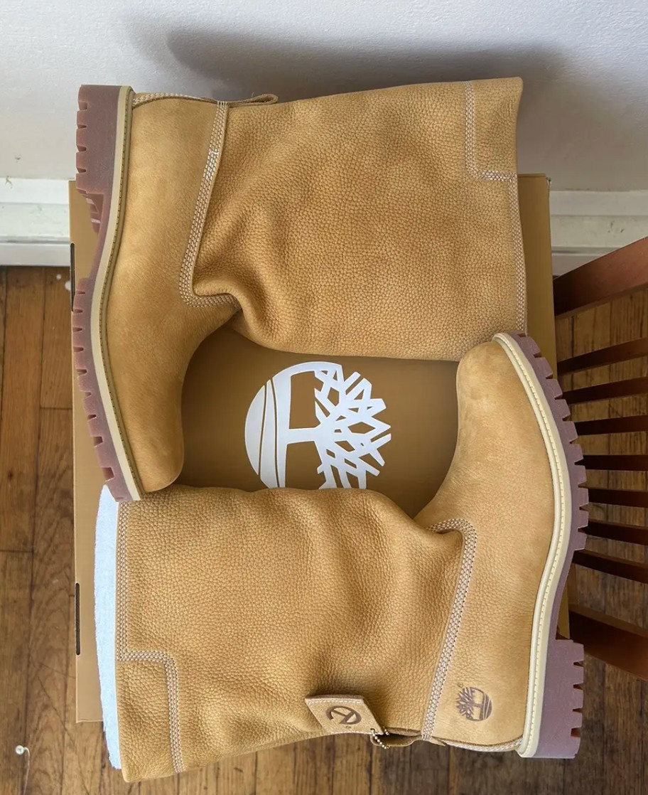 Telfar x Timberland Men's Wheat Mid Pull-On Boot - Versatile Style image 5