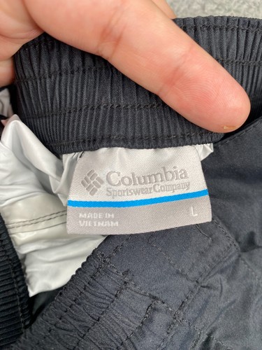 Columbia Rain Pants Youth Kids Large Black Parker Pond Windbreaker Nylon Outdoor - Picture 11 of 19