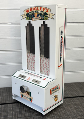 Vintage Wrigley's Spearmint Chewing Gum Vending Machine 1 Cent Restored Vendor