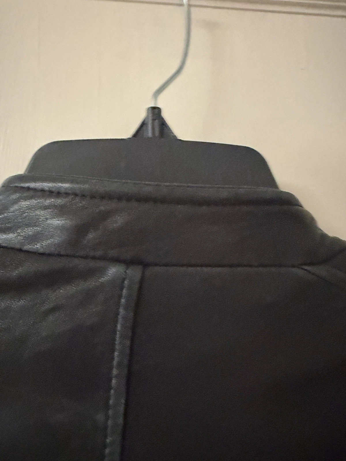 Vintage Kenneth Cole New York Jacket Mens Large Black Genuine Leather Full Zip - product detail image 9