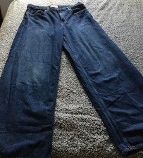 Gap High Rise Stride Wide Leg Jeans Womens Blue Size 33/16 T