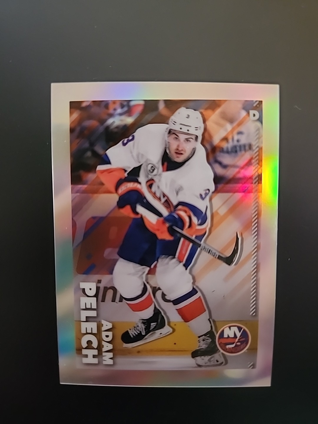 2022-23 Topps Chrome Sticker NHL #314 Adam Pelech Refractor /99 NY ISLANDERS