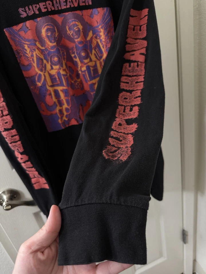 SUPERHEAVEN XL LONG SLEEVE SHIRT  TWIN ANGELS DAYLIGHT Title Fight HARDCORE BAND - Image 3 of 4