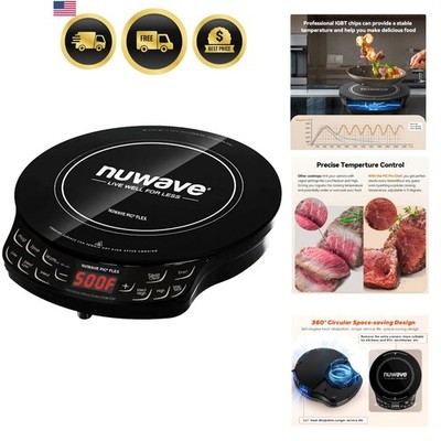 Flex Precision Induction Cooktop, 6.5  Heating Coil, Black