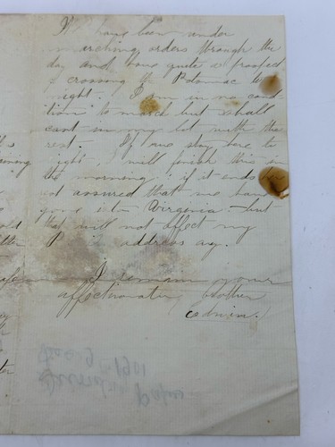 1861 Civil War Soldier Letter Camp Trembly Ohio Union Army Patriotic Stationery - Picture 3 of 5