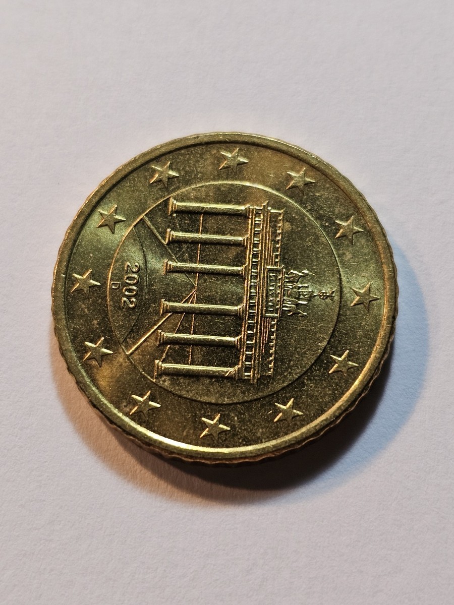 コレクション 50 euro cent 2002D Germany 50Euro Cent With Error & (XF) Condition! | eBay