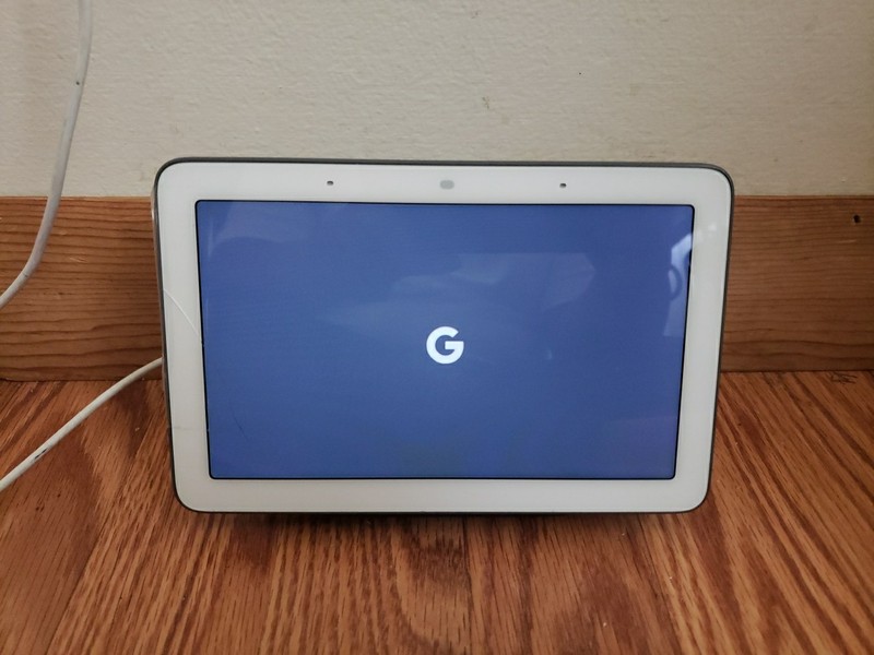 Google Nest Hub Google Model H1A, Small Crack, No Warranty, w/Power Cord