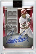 Johnny Bench 2021 Topps Luminaries Home Run Kings Red Autograph Card HRK-JB 4/10