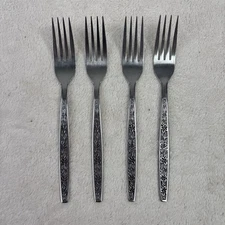 Rogers Co Stanley Roberts La Spana Dinner Fork Lot Of 4 Mid Century Modern Forks