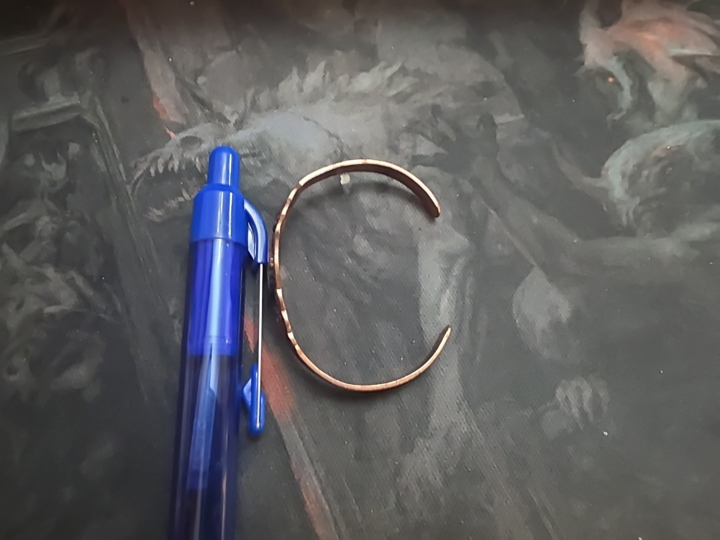 Solid Copper Childrens Cuff Bracelet Horse Design… - image 6