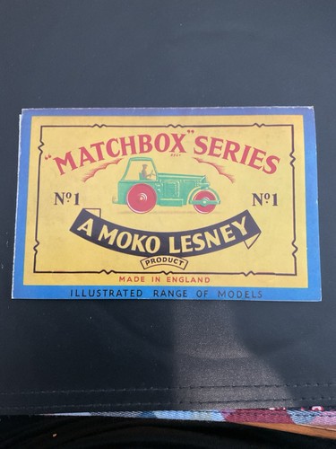 Matchbox 1982 Reprint Of 1957 Catalog