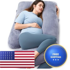 Momcozy Pregnancy Pillows For Sleeping U Shaped Full Body Maternity Pillow