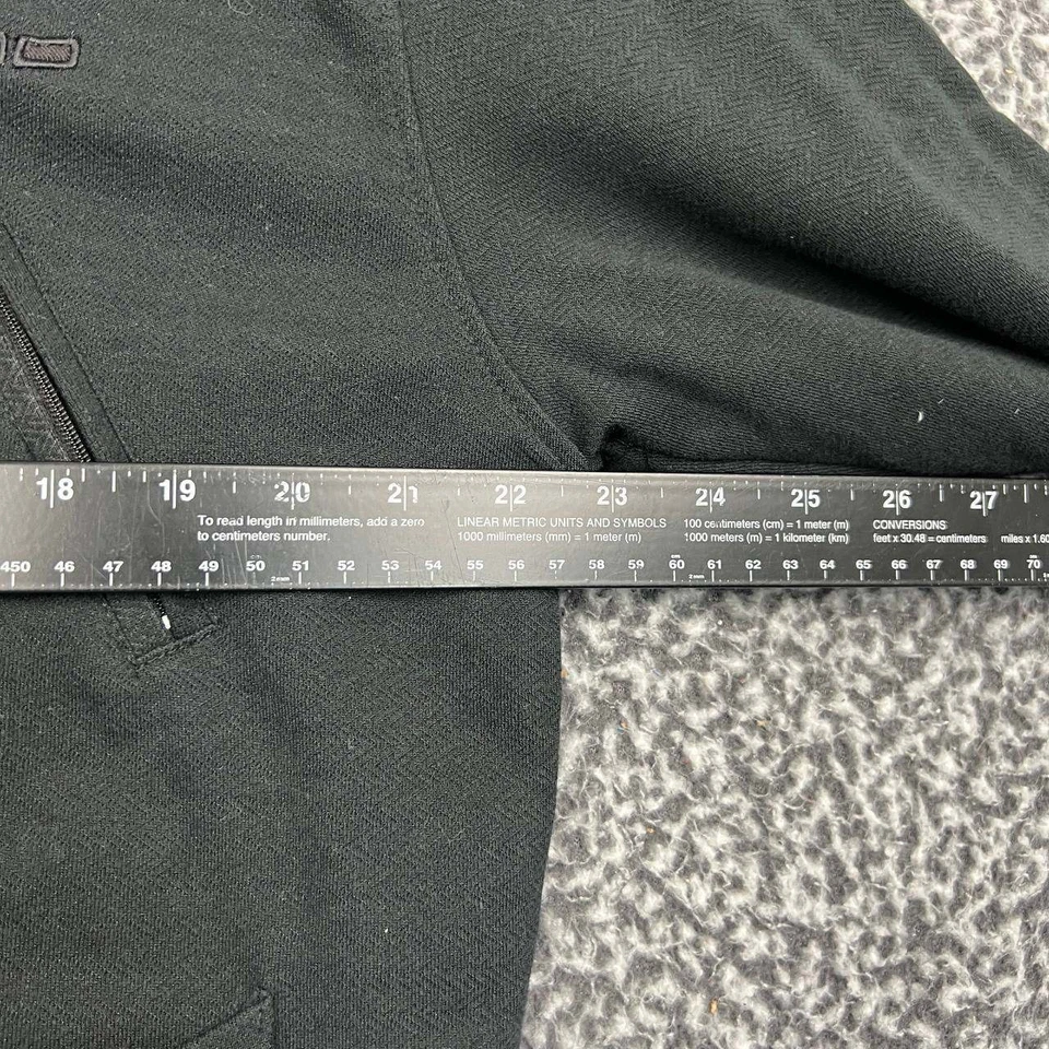 Sudadera con Capucha Vestal Hombre Extra Grande Negra Cremallera Completa Manga Larga Bolsillo Exterior XL Foto 4 de 4