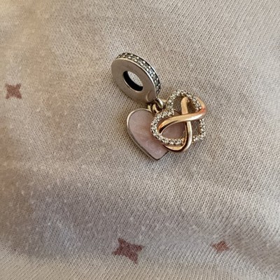 Pandora Rose Funkelnde Unendlichkeit Familie Für immer Herz Charm 788878C01