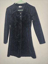 Vintage Papas S Small Black Burnout Dress Whimsigoth Grunge Y2K Fairy