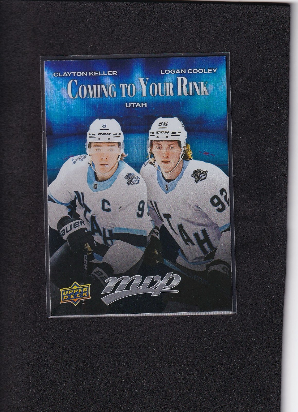 Clayton Keller / Logan Cooley #CR-28 (Hockey Cards 2025 Upper Deck MVP Coming to Your Rink) — is it worth grading?