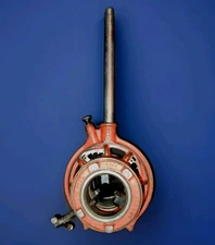 Toledo 1" - 2" Ratcheting Threader for Ridgid Pipe #8832 w/12" Handle Good Dies