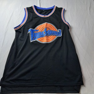 Tune Squad LOLA #10 Mesh Basketball Jersey Black Blue Orange Size L? (10583)