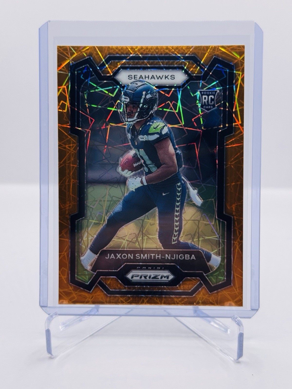 Jaxon Smith-Njigba Panini Prizm #390 Lazer