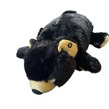 Zoobies Black Bear Plush Pillow Pet