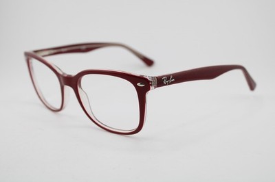 RAY-BAN RB 5285 5738 BURGUNDY CLEAR AUTHENTIC EYEGLASSES 53-19
