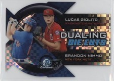 2014 Bowman Chrome X-Fractor 12/25 Lucas Giolito Brandon Nimmo #DDC-GN 2o2