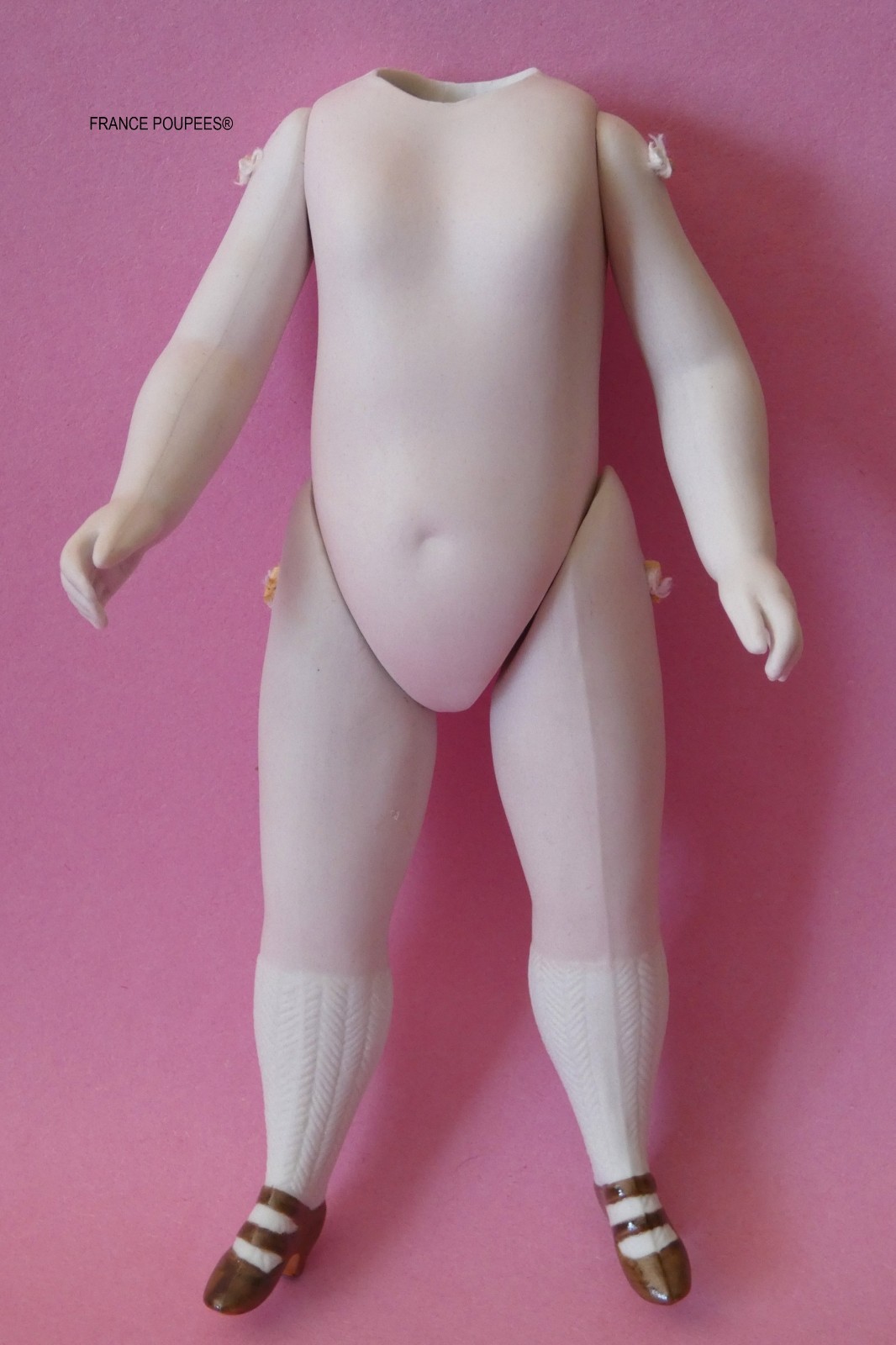 Corps poupée porcelaine ancien style mignonnette de collection 15cm