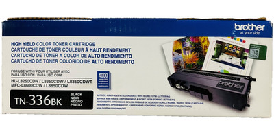 New Genuine Brother TN-336 Black Toner Cartridge Box HL-L8250CDN L8350CDW