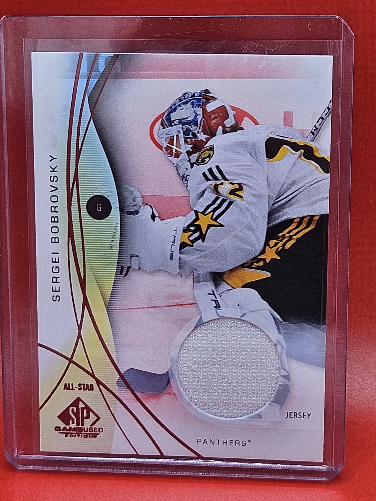 2024-25 SP Game Used Sergei Bobrovsky Red Jersey #161 with All-Star Patch